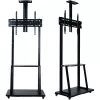 MOZOS 1700 Soporte móvil para TV para televisores y monitores de 32-70 pulgadas, VESA hasta 600x400, altura ajustable, negro