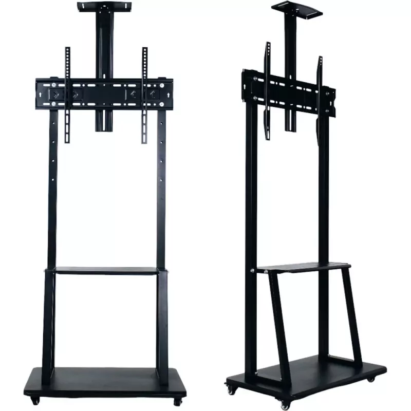MOZOS 1700 Soporte móvil para TV para televisores y monitores de 32-70 pulgadas, VESA hasta 600x400, altura ajustable, negro