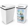 MOZOS FH-2 Cubo de basura automático con sensor blanco 35L