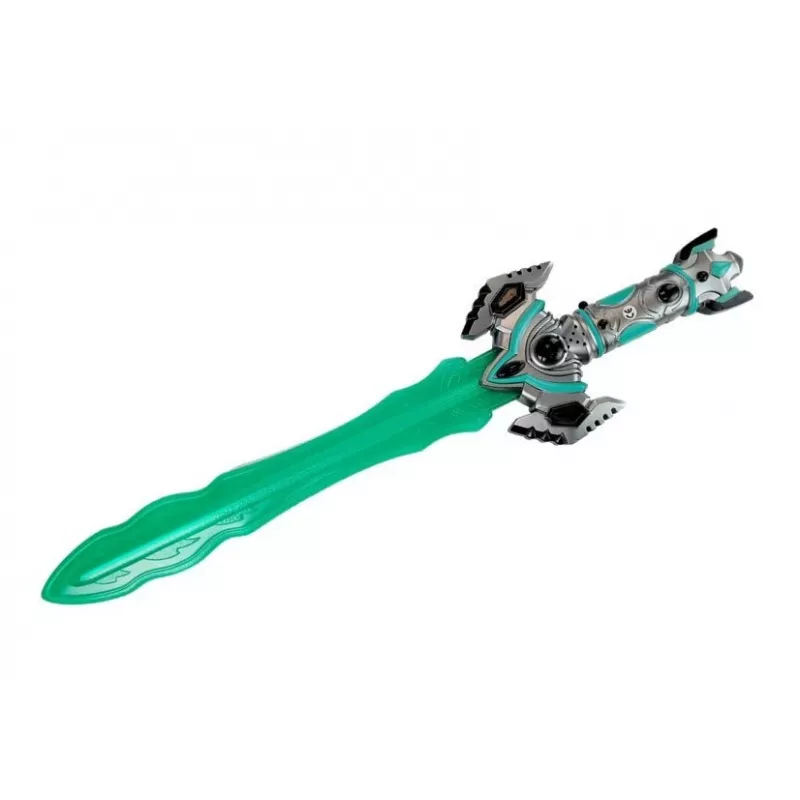 LEAN TOYS Space Knight Set de juego de rol con sable de luz, máscara y esposas