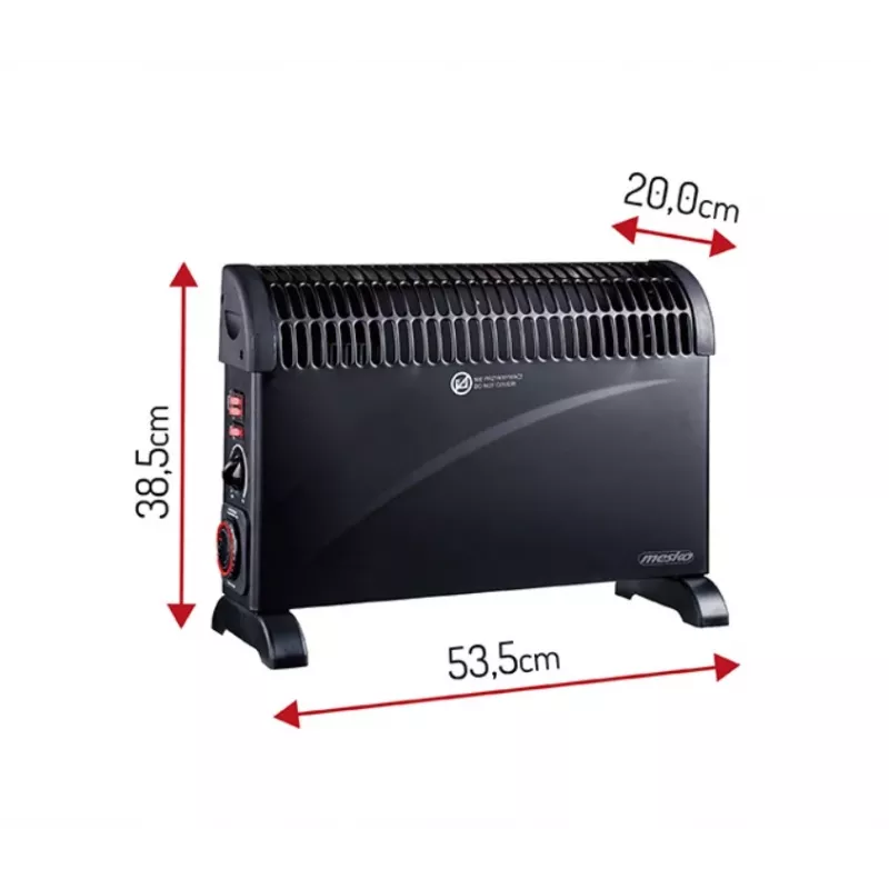 Adler Convector eléctrico MESKO MS 7741b Negro