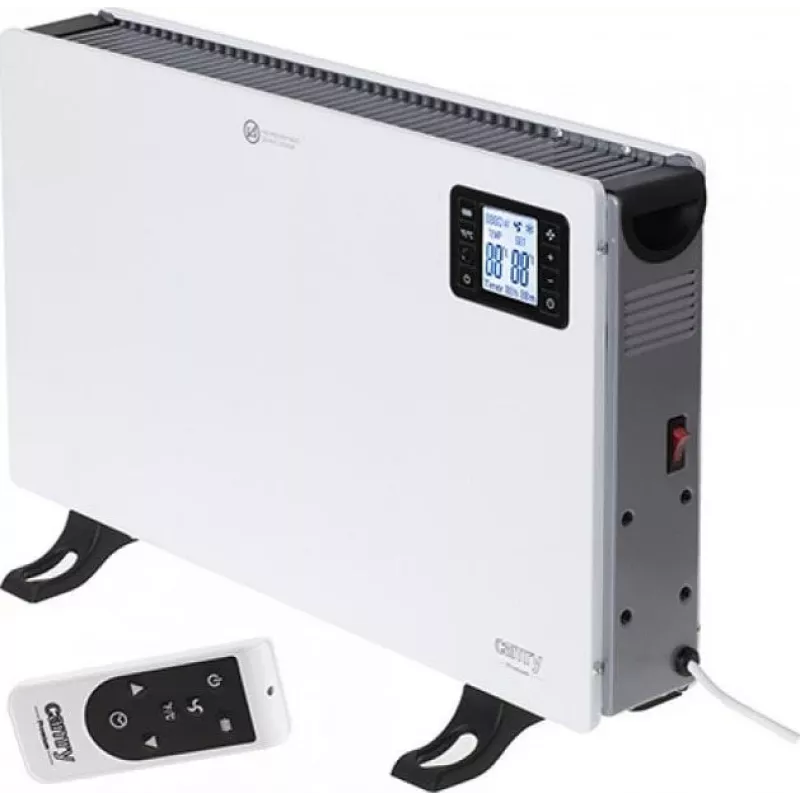 Adler CAMRY CR 7739 Convector eléctrico 2000W termostato digital, temporizador 24h, mando a distancia, montaje en pared