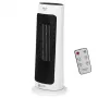 Adler AD 7738 Calefactor cerámico 2000W con mando a distancia, Blanco
