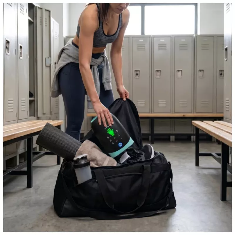 MEDIVON Hand Max Masajeador de mano y muñeca con calor, Negro