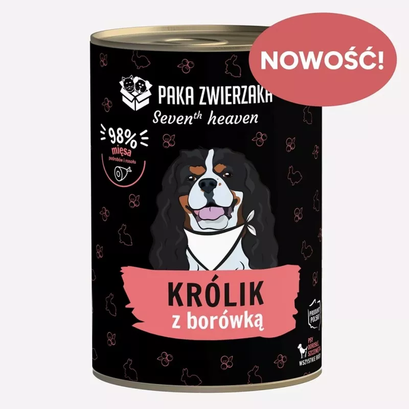 Paka Zwierzaka Seventh Heaven Alimento completo para conejos adultos con conejo y arándano, 400g