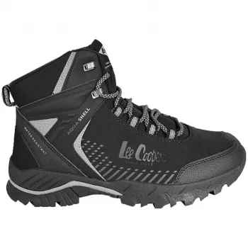 Lee Cooper Zapatillas deportivas de cordón casual para hombre Negro LCJ-22-01-1399M