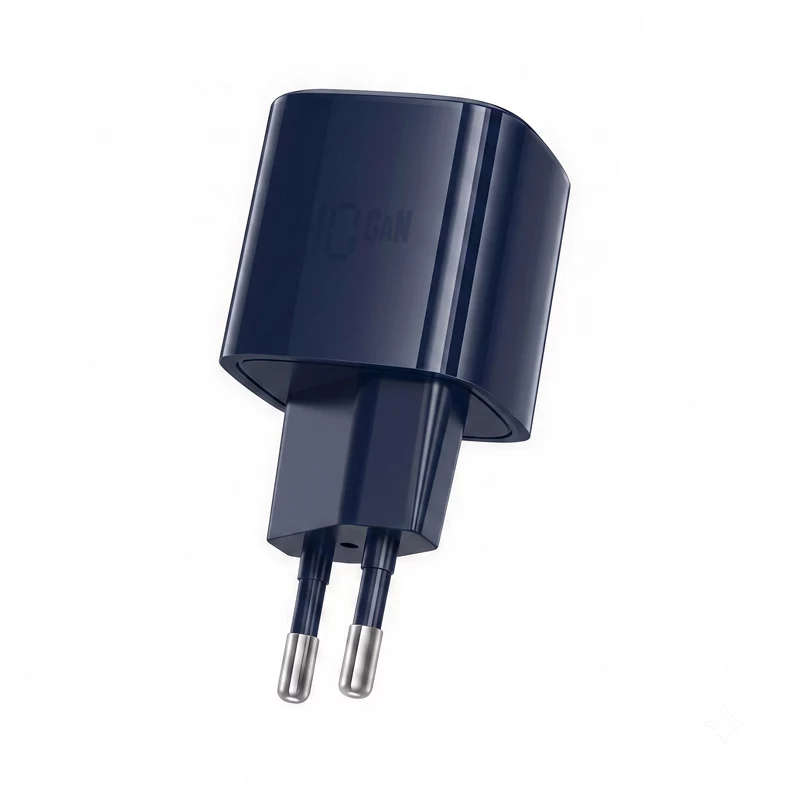 Crong NEO GaN Cargador de pared 40W USB-C PD 3.2 con AVS - Azul marino