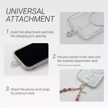 Crong Colgante para móvil Lanyard - Lazo dorado