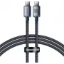 Cable Baseus Crystal Shine USB-C a USB-C 100W PD 1,2m negro