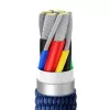 Cable Baseus USB-C a USB-C Crystal Shine 100W 1,2m azul