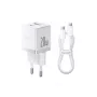 Baseus Palm 20W Cargador de pared, 1x USB-A + 1x USB-C, QC3.0/PD3.0, con cable USB-C de 1 m, blanco (P10111608213-01)