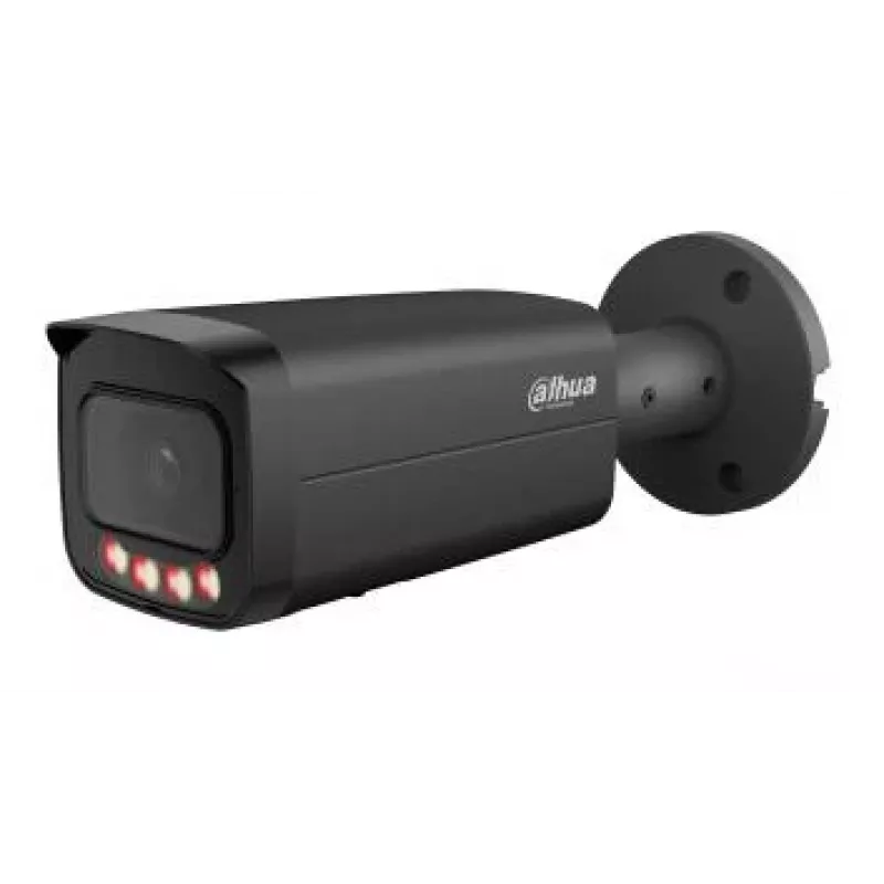 DAHUA IPC-HFW5559T-ASE-IL-0280B-BLACK Cámara de red tipo bala para exterior 5MP con IA, 60m IR, IP67, IK10, PoE