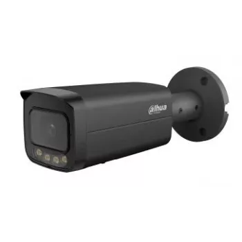 DAHUA IPC-HFW5559T-ASE-IL-0280B-BLACK Cámara de red tipo bala para exterior 5MP con IA, 60m IR, IP67, IK10, PoE