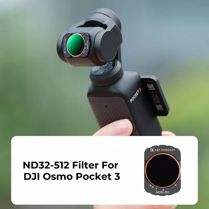 KF Filtro ND variable ND32-ND512 Nano-X para DJI Osmo Pocket 3