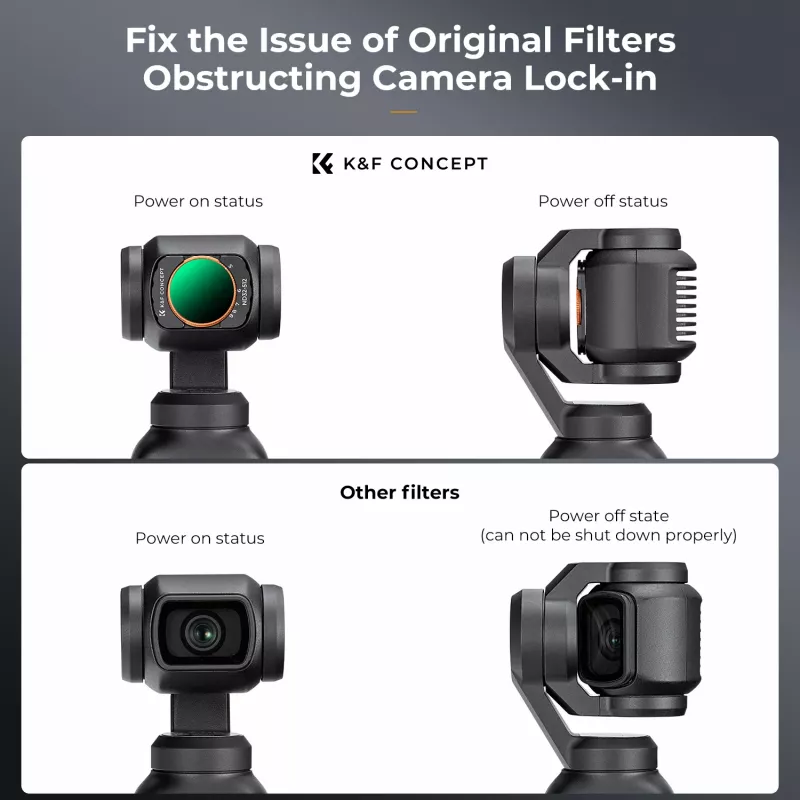 KF Filtro ND variable ND32-ND512 Nano-X para DJI Osmo Pocket 3