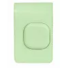 LOVEINSTANT Bolsa de piel sintética verde para Fujifilm Instax Mini LiPlay - Bolsa para cámara vintage con correa ajustable