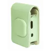 LOVEINSTANT Bolsa de piel sintética verde para Fujifilm Instax Mini LiPlay - Bolsa para cámara vintage con correa ajustable