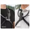 SUNNYLIFE Soporte de cuello flexible para DJI Osmo Pocket 3/4, cámaras de acción POV, Negro