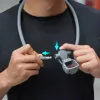 SUNNYLIFE Soporte de cuello flexible para DJI Osmo Pocket 3/4, cámaras de acción POV, Negro