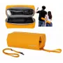 Sunnylife B018-Y Estuche organizador para DJI Osmo Pocket 3 / Insta360 X5 / Go 3S, amarillo