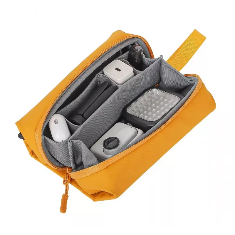 Sunnylife B018-Y Estuche organizador para DJI Osmo Pocket 3 / Insta360 X5 / Go 3S, amarillo