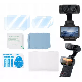 SUNNYLIFE 2x protector de pantalla de cristal 9H para LCD y lente para Insta360 Luna Ultra / LU-BHM248-2
