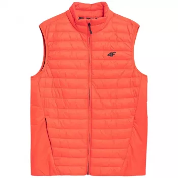 Chaleco de plumón para hombre 4F naranja 4FSS23TDJAM082 70S M