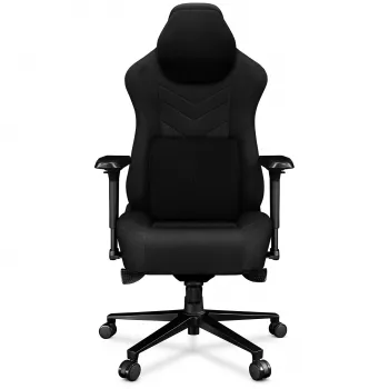 YUMISU 2053 Silla de oficina magnética, tapizado de tela, negra (Y-2053F-BB-M)
