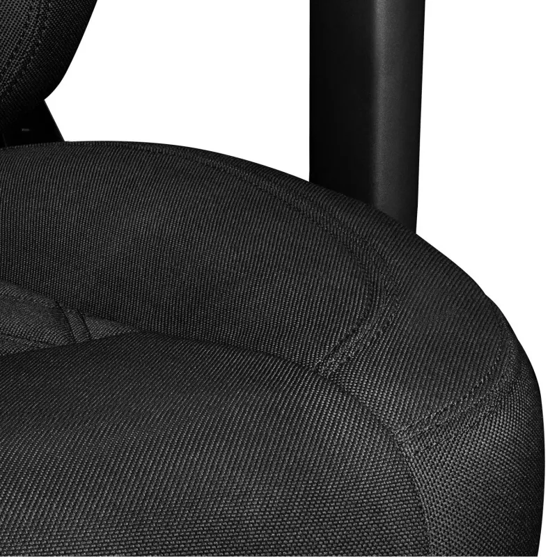 YUMISU 2053 Silla de oficina magnética, tapizado de tela, negra (Y-2053F-BB-M)