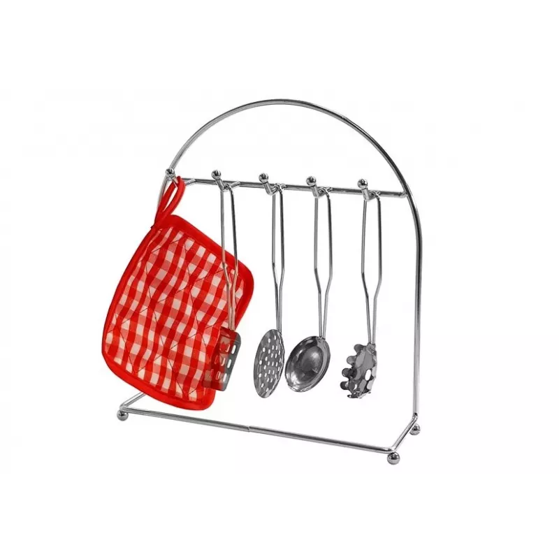 LEAN TOYS 6722 Set de ollas y sartenes de acero inoxidable para niños, menaje de cocina de juguete de 23 piezas con utensilios y comida de juguete, plata