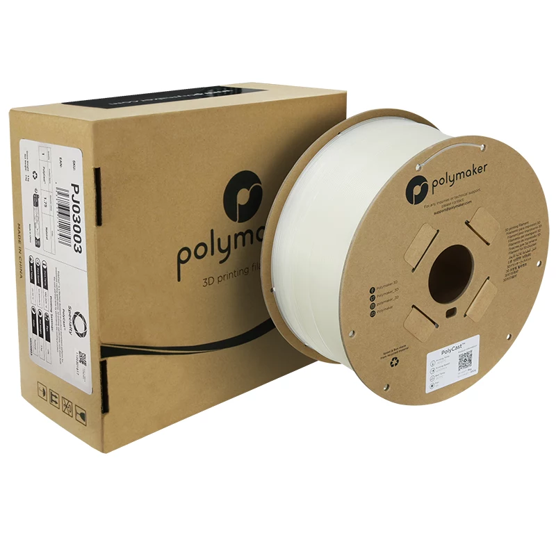 Polymaker PolyCast PVB Filamento para impresora 3D, 1,75 mm, 3 kg, Natural