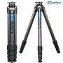 Leofoto LS-284CEX Trípode nivelador de fibra de carbono Ranger con base niveladora integrada