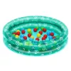 Bestway 51141 Piscina de jardín inflable con 50 bolas, transparente con puntos, 91 cm