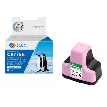 G&G Ninestar Cartucho de tinta magenta claro de alta capacidad compatible con HP 363 XL (C8775EE)