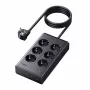 UGREEN S622 Regleta, 6x AC + 3x USB + USB-C, GaN, 1,5 m, Negro (75141)