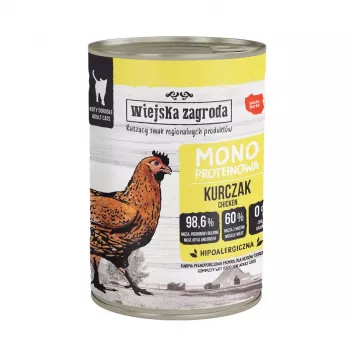 Wiejska Zagroda Comida húmeda monoproteica para gatos pollo Adult 400g