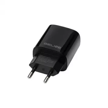 Beline Cargador de pared GaN 30W USB-C PD + USB-A QC negro (solo cargador)