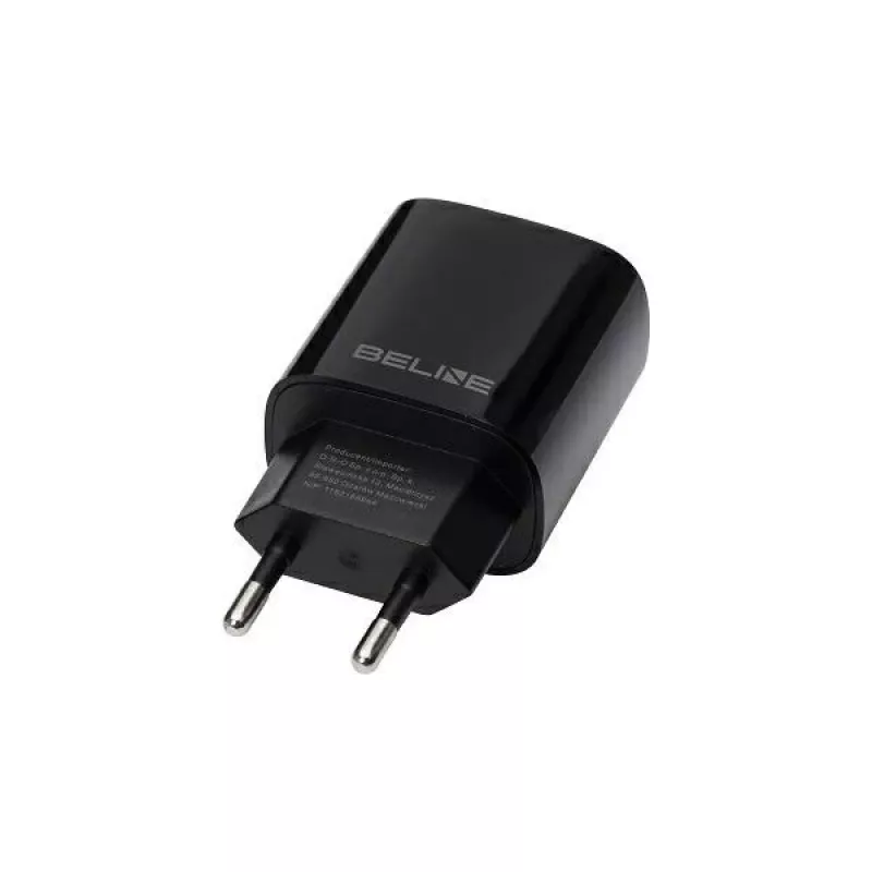 Beline Cargador de pared GaN 30W USB-C PD + USB-A QC negro (solo cargador)