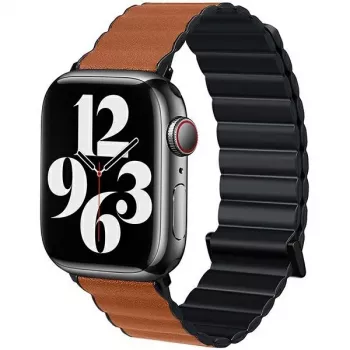 Correa Beline Magnetic Pro para Apple Watch 42/44/45/49 mm negro/marrón