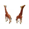 LEAN TOYS Figuras de jirafas juguete educativo familia 3 piezas + fondo de África