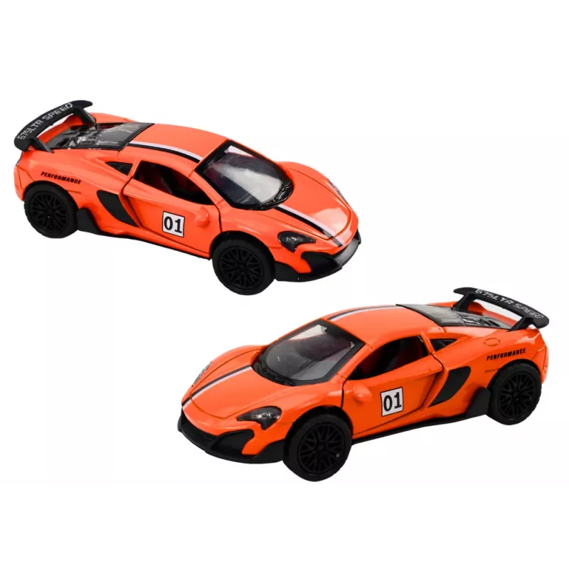LEAN TOYS Coche deportivo 1:32 Friction Drive naranja