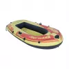 SUNCLUB Tropicana 200 Embarcación neumática – bote neumático para 1 persona con suelo inflable, azul/amarillo, PVC