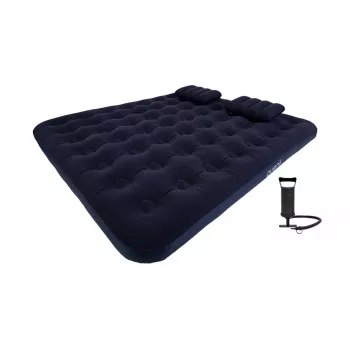 AVENLI XXL Set de colchón de aire inflable 203x183x22 cm Queensize con bomba de pie y kit de reparación
