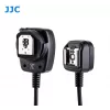 JJC FC-E3 cable de sincronización TTL de flash fuera de cámara para Canon EOS, cable espiral de 1,3 m, paso E-TTL II