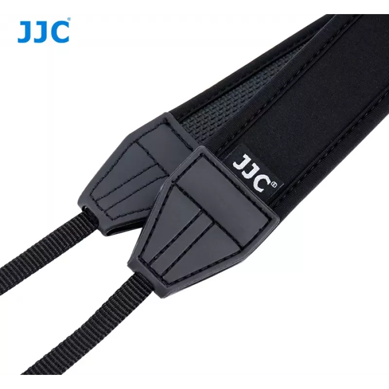 JJC correa de cuello de neopreno para cámara, ajustable, negra