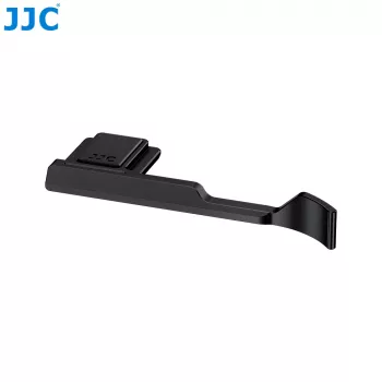 JJC soporte para el pulgar para cámara Fujifilm X-M5 – refuerzo de empuñadura de aleación de aluminio con montaje en zapata de flash, negro