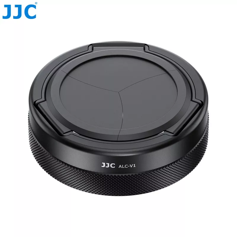 JJC ALC-V1 tapa de objetivo automática para Canon PowerShot V1 - Negra