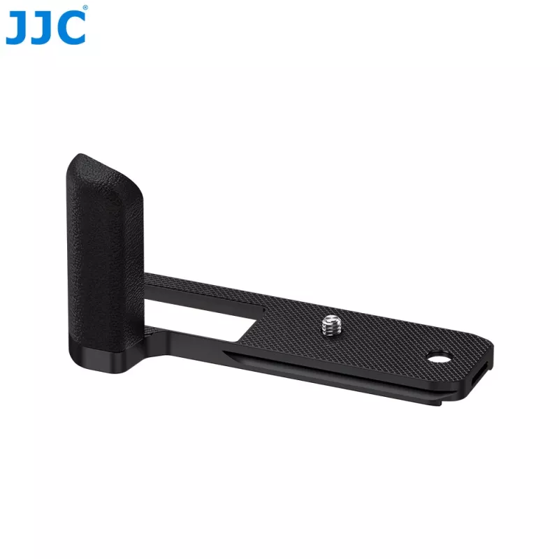 JJC HG-GFX100RF Empuñadura metálica negra para Fujifilm GFX100RF / GFX100S / GFX100 II con placa Arca-Swiss