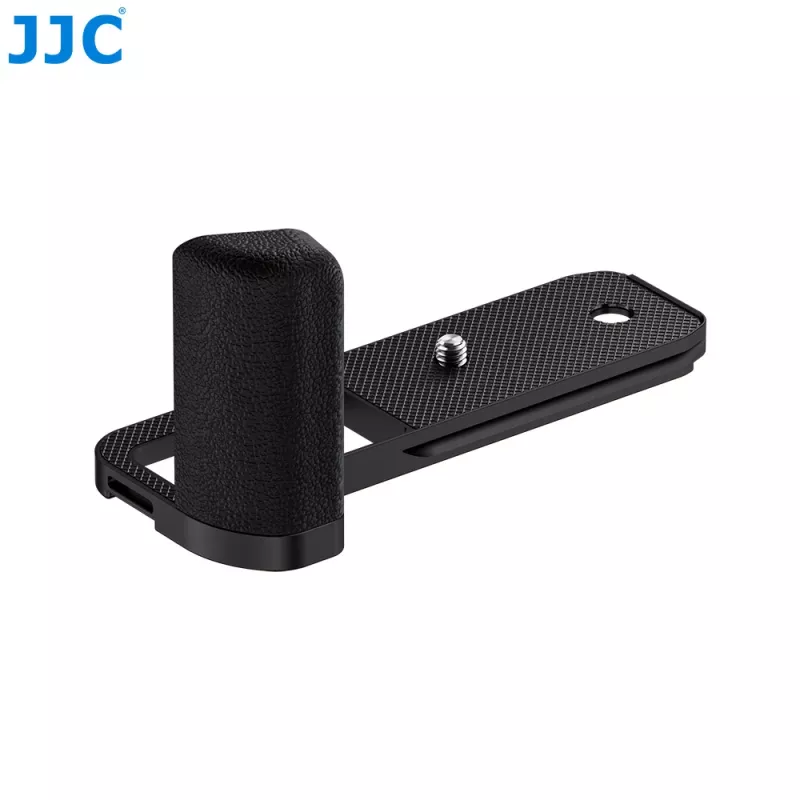 JJC HG-GFX100RF Empuñadura metálica negra para Fujifilm GFX100RF / GFX100S / GFX100 II con placa Arca-Swiss