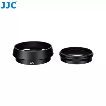 JJC LH-JXHALF Parasol con anillo adaptador de filtro de 37 mm para Fujifilm X Half, Negro